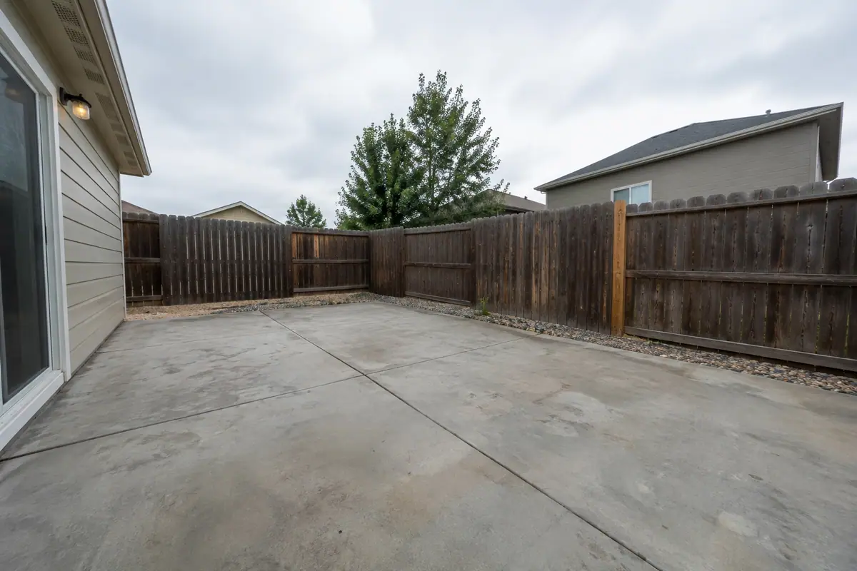 Patio staging — before (phone photo)