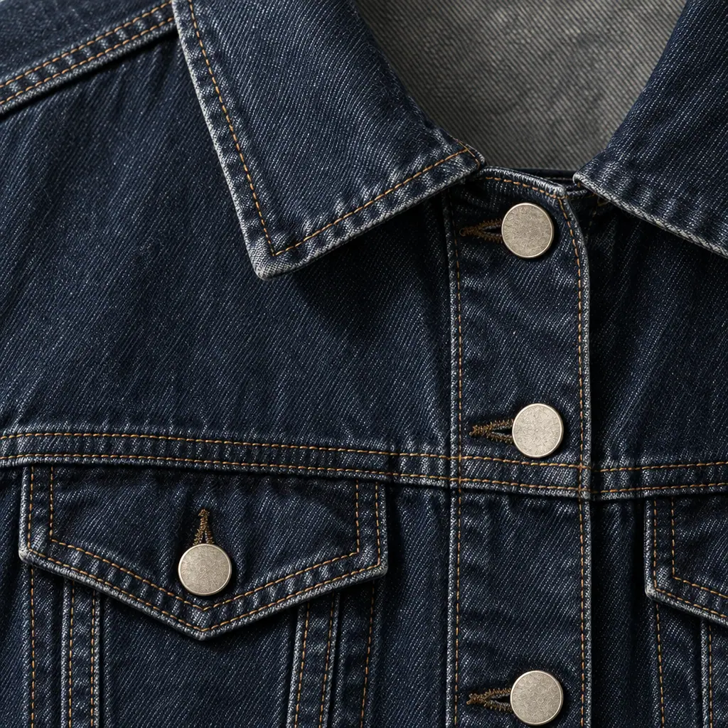 Button and seam detail — result