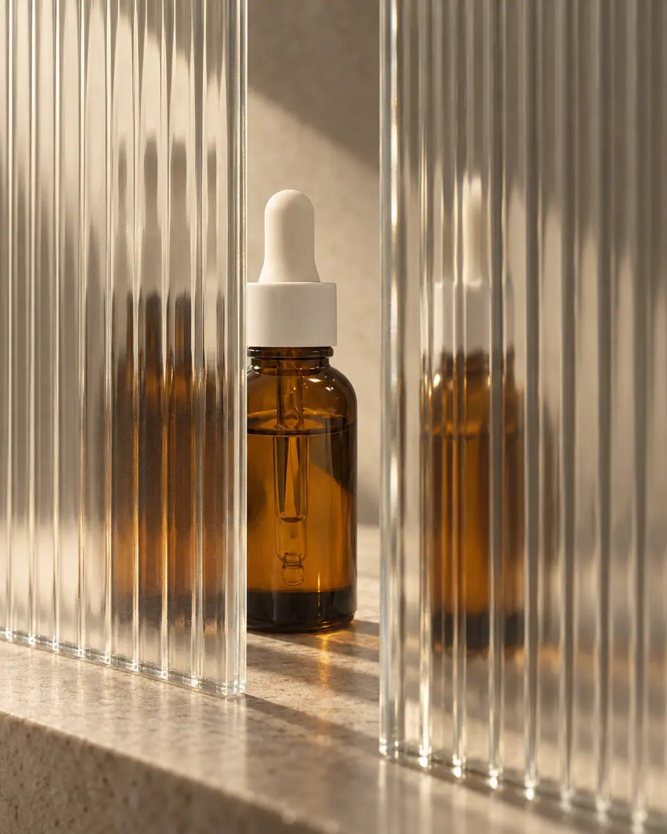 Glass blocks refraction — result