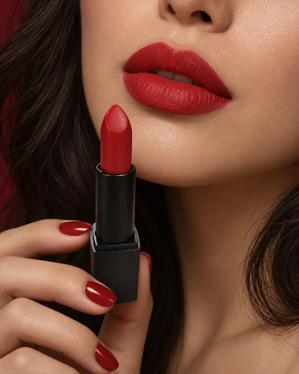 Red lip editorial — result