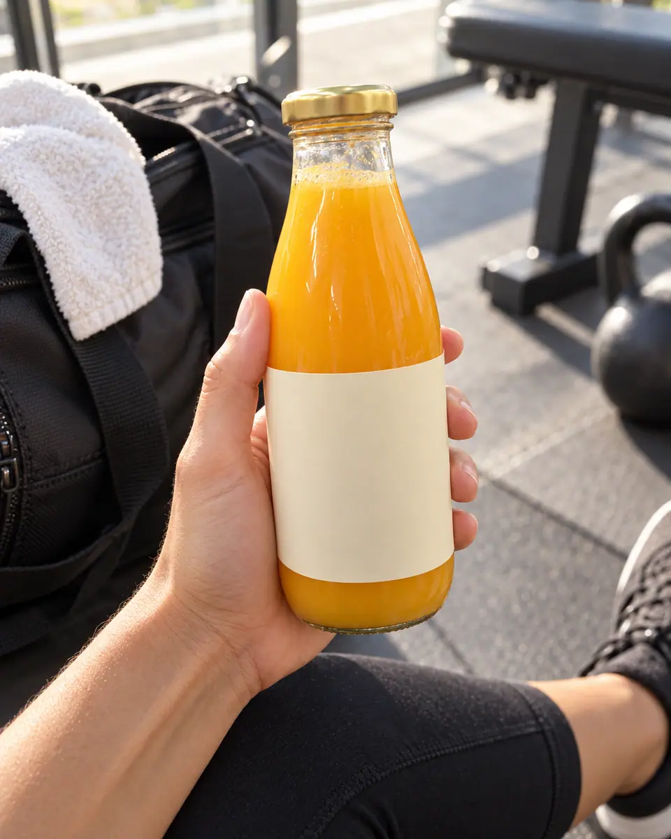Gym bag smoothie — result