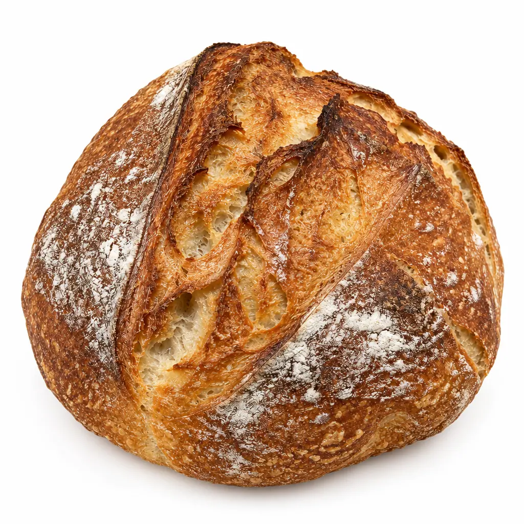 Pure white marketplace loaf — result