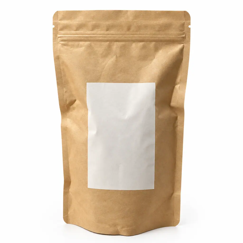 Pure white marketplace pouch — result