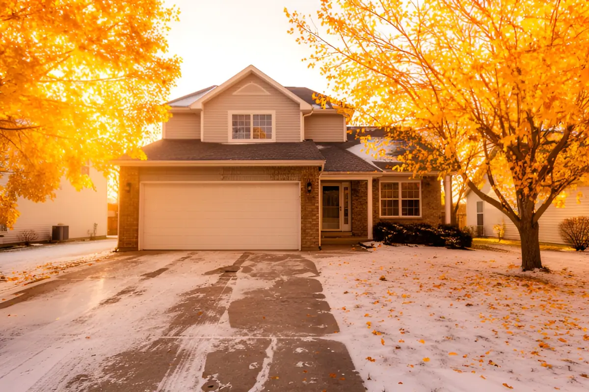 Season change autumn — result