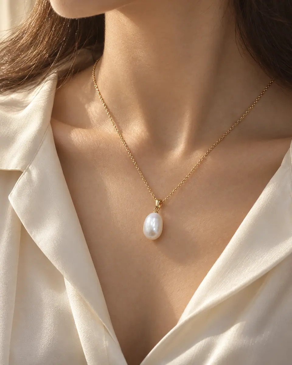 Silk blouse neckline — result