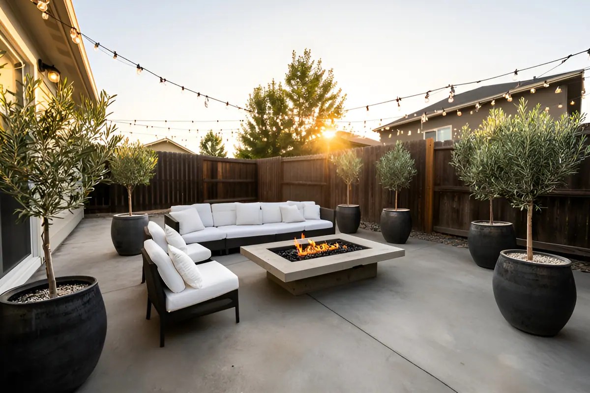 Patio staging — result