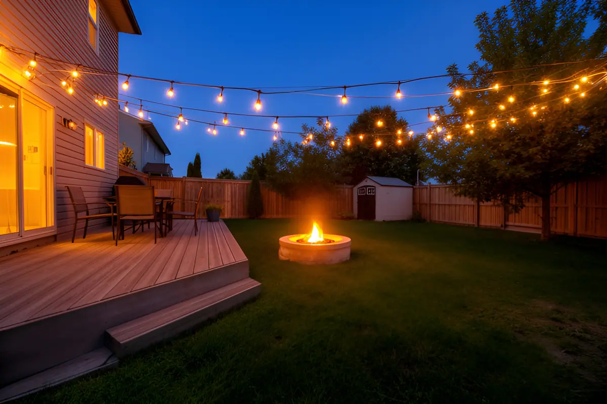 Backyard twilight — result