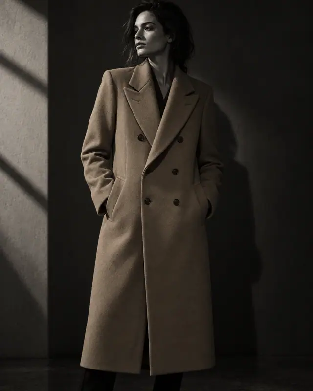 Black and white editorial — Apparel on model AI photo