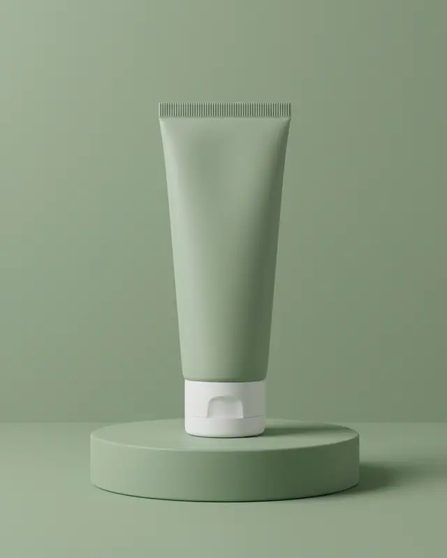 Sage monochrome — Cosmetics AI photo
