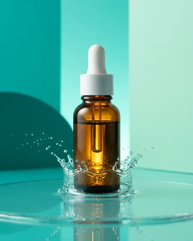 Water ripple splash — Cosmetics AI photo