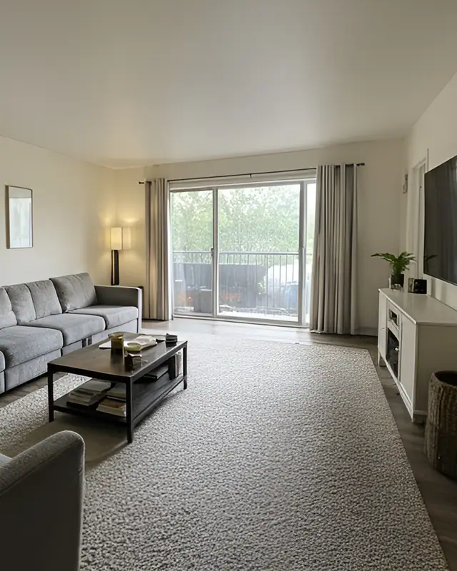 Declutter living room — Decluttering AI photo