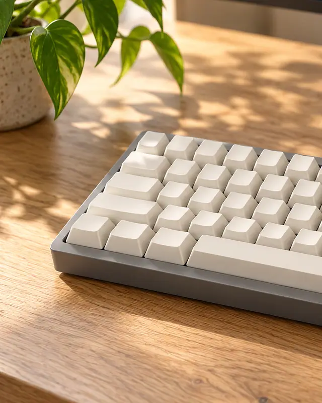 Desk setup hero — Electronics AI photo