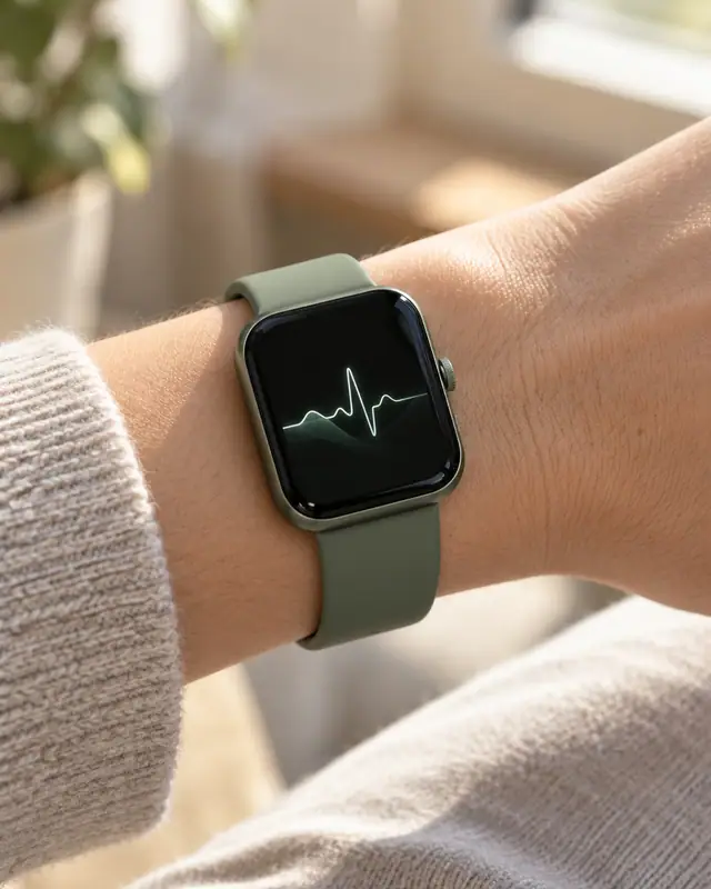 Wrist close-up notification — Electronics AI photo