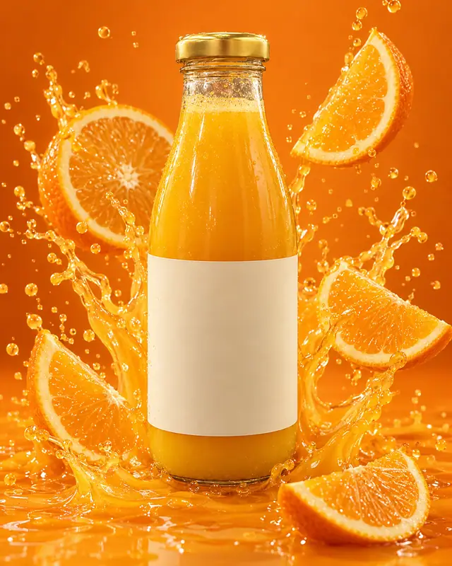 Juice citrus splash — Food & drink AI photo