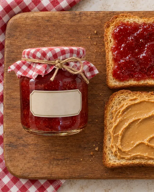 Peanut butter toast duo — Food & drink AI photo