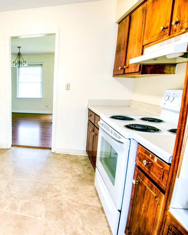 Bright kitchen hero — Listing hero shots AI photo