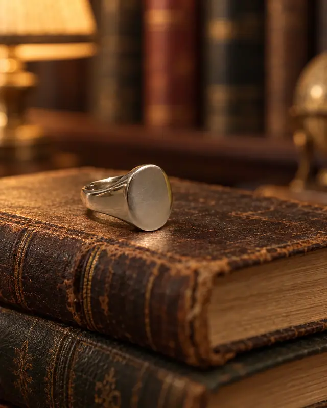 Bookshelf bokeh — Jewelry AI photo