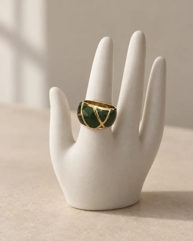 Ceramic hand holder — Jewelry AI photo