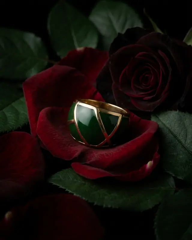 Dark floral romance — Jewelry AI photo