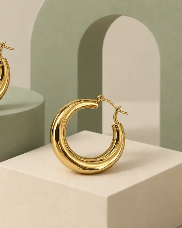 Geometric podiums — Jewelry AI photo
