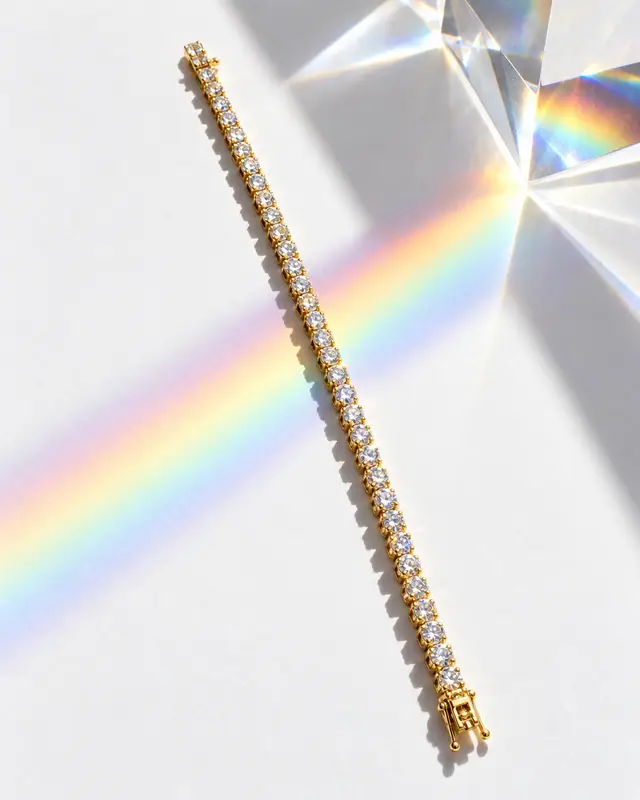 Glass prism rainbow