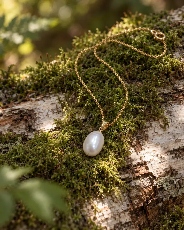 Moss and bark — Jewelry AI photo