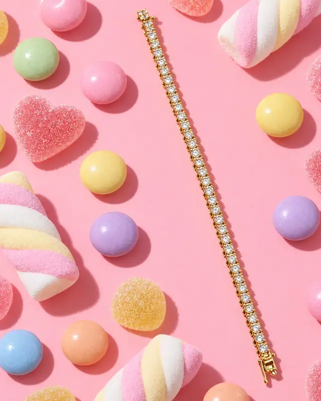 Pastel candy pop — Jewelry AI photo