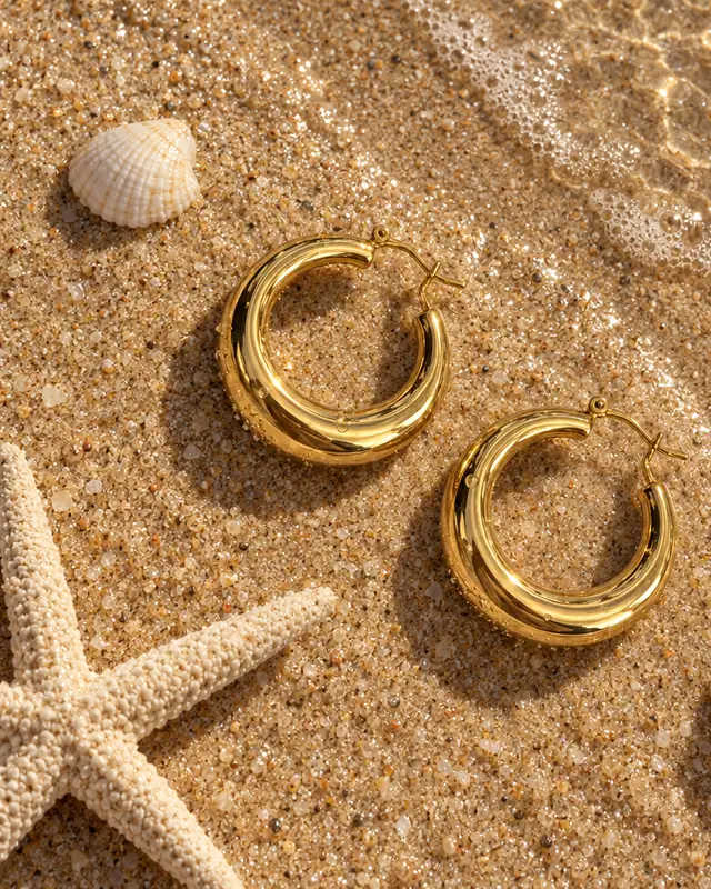 Sand and shells — Jewelry AI photo