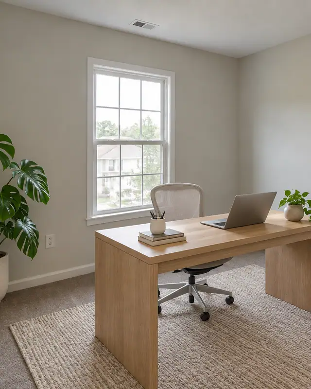 Home office nook — Virtual staging AI photo