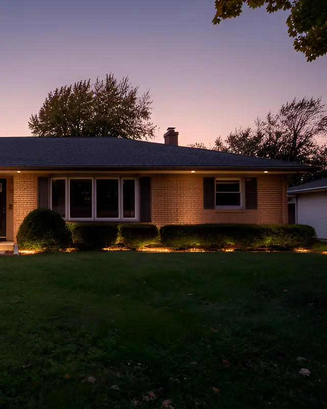 Ranch twilight — Twilight exteriors AI photo